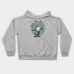 Felix The Cat Love Kids Hoodie